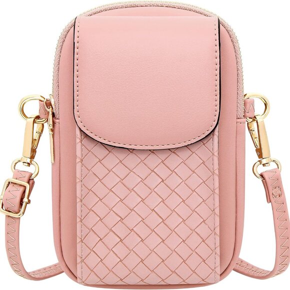 Leather Crossbody Phone Purse Women Small Wallet Card Slots Adjustable Strap - Picture 1 of 7